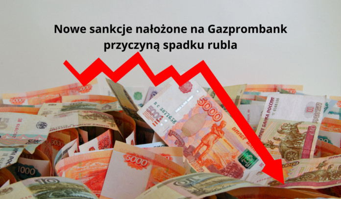 Spadek wartości rubla